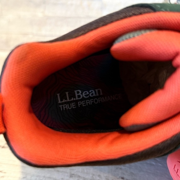 Men's Hiking L.L.Bean Access Hiking Boots Mid Waterproof Size 9.5 Green TEK 2.5 - Picture 10 of 11